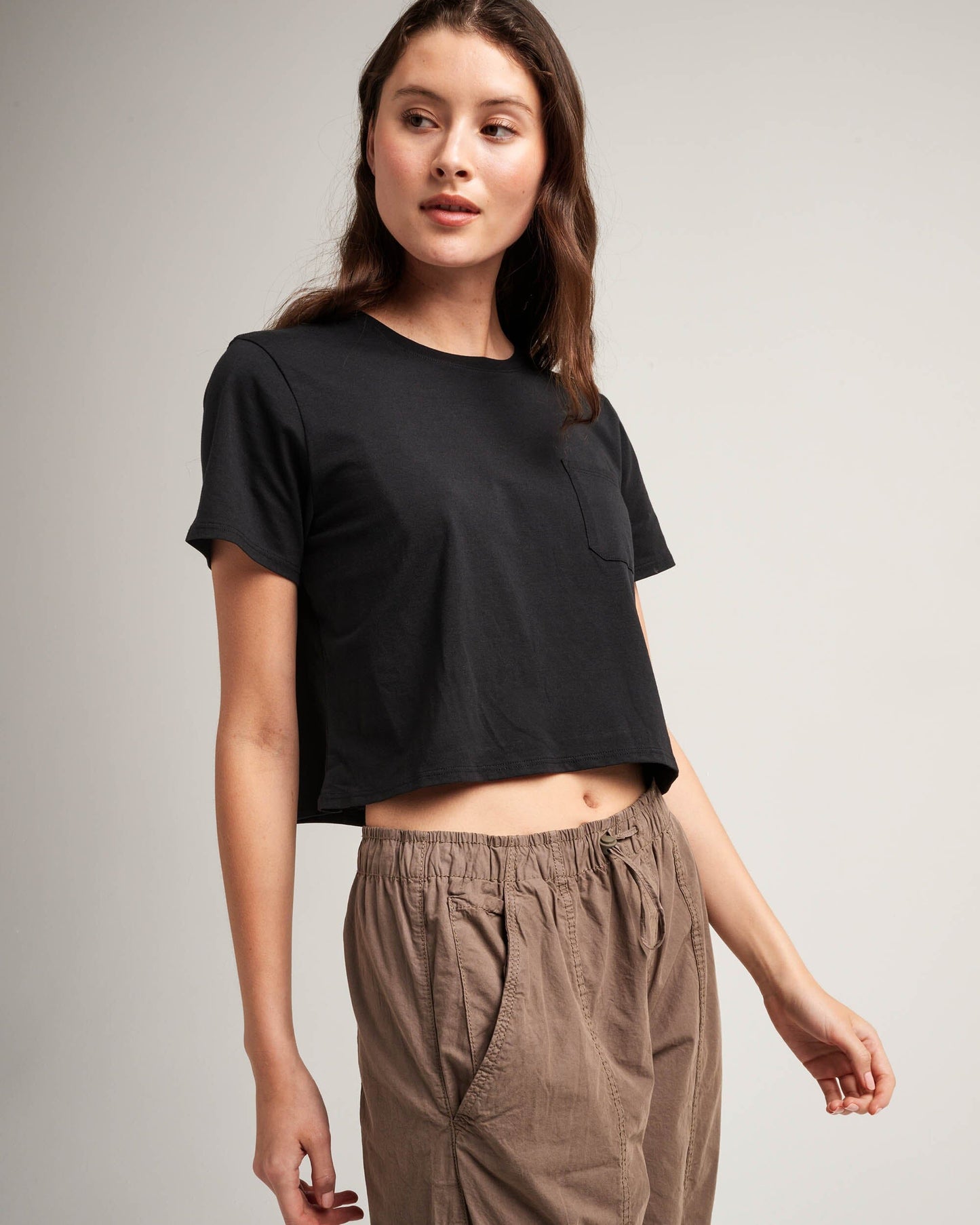 Serena™ | Damen Boxy Crop Tee aus Pima-Baumwolle