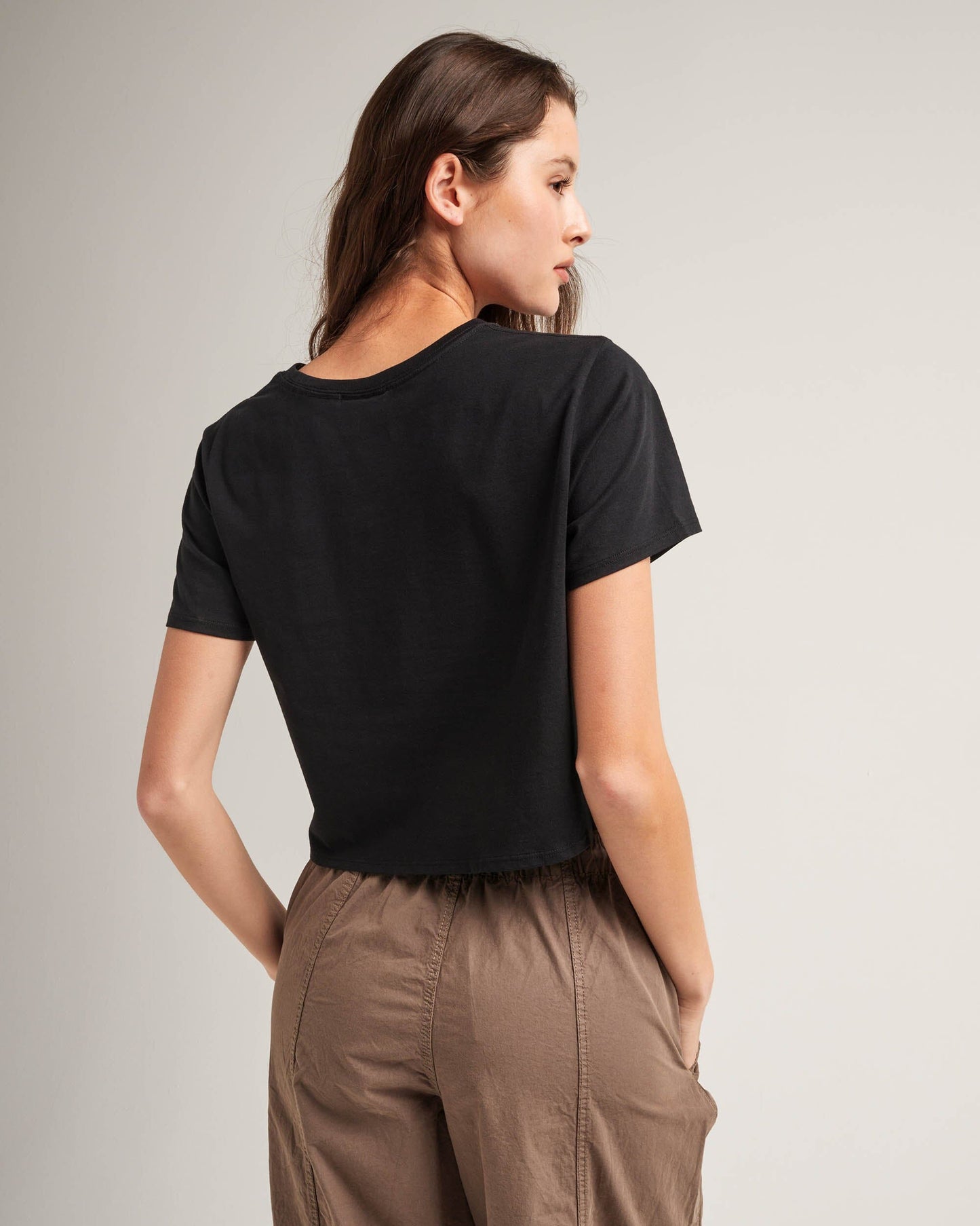 Serena™ | Damen Boxy Crop Tee aus Pima-Baumwolle