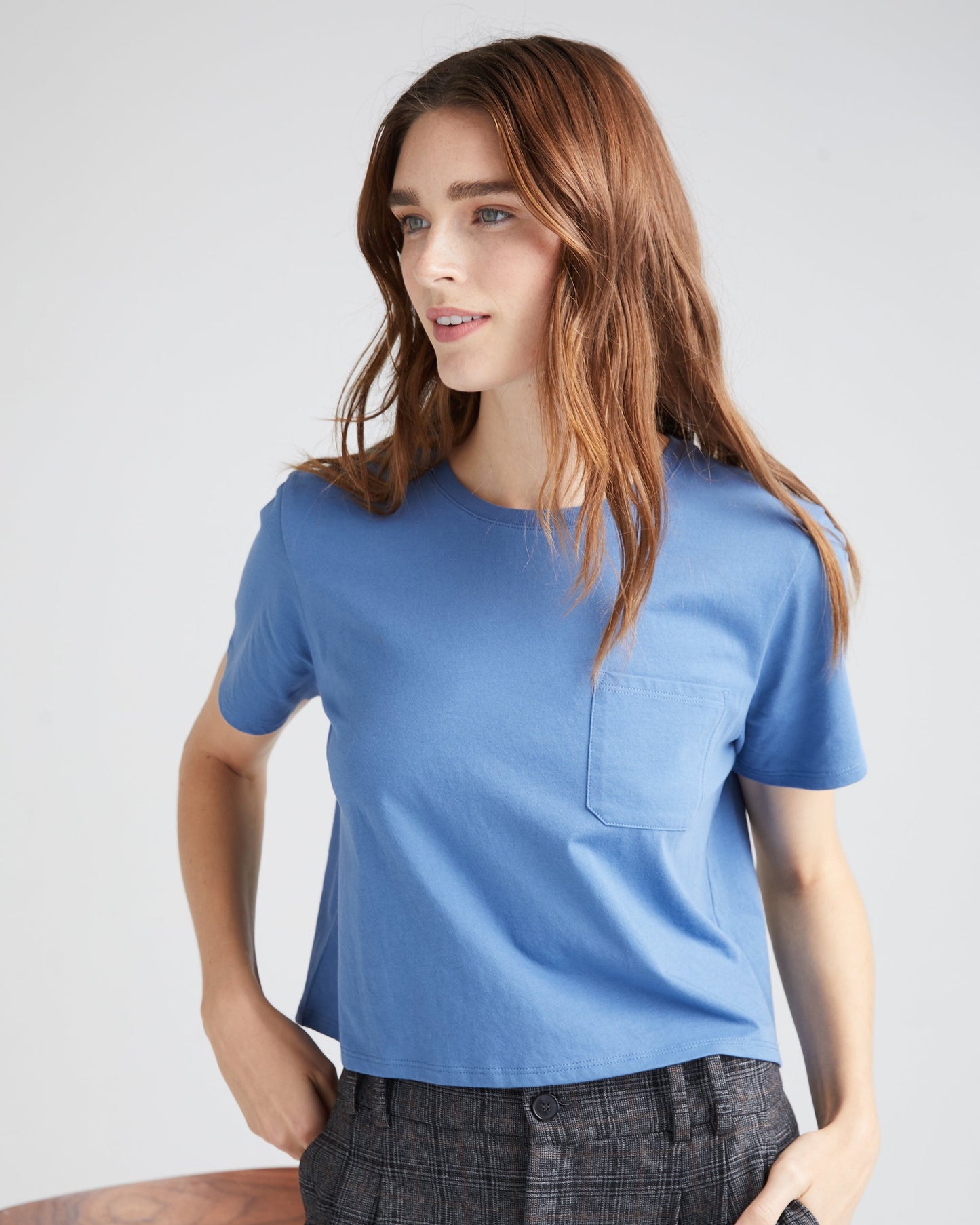 Serena™ | Damen Boxy Crop Tee aus Pima-Baumwolle