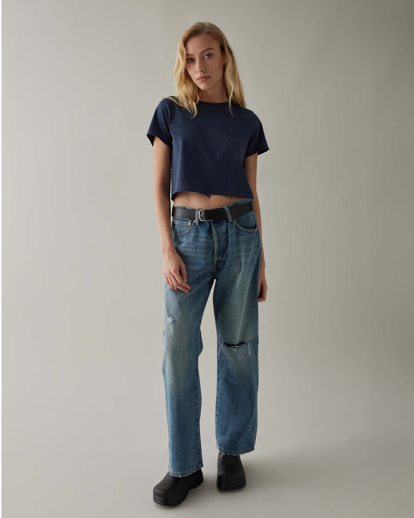 Serena™ | Damen Boxy Crop Tee aus Pima-Baumwolle