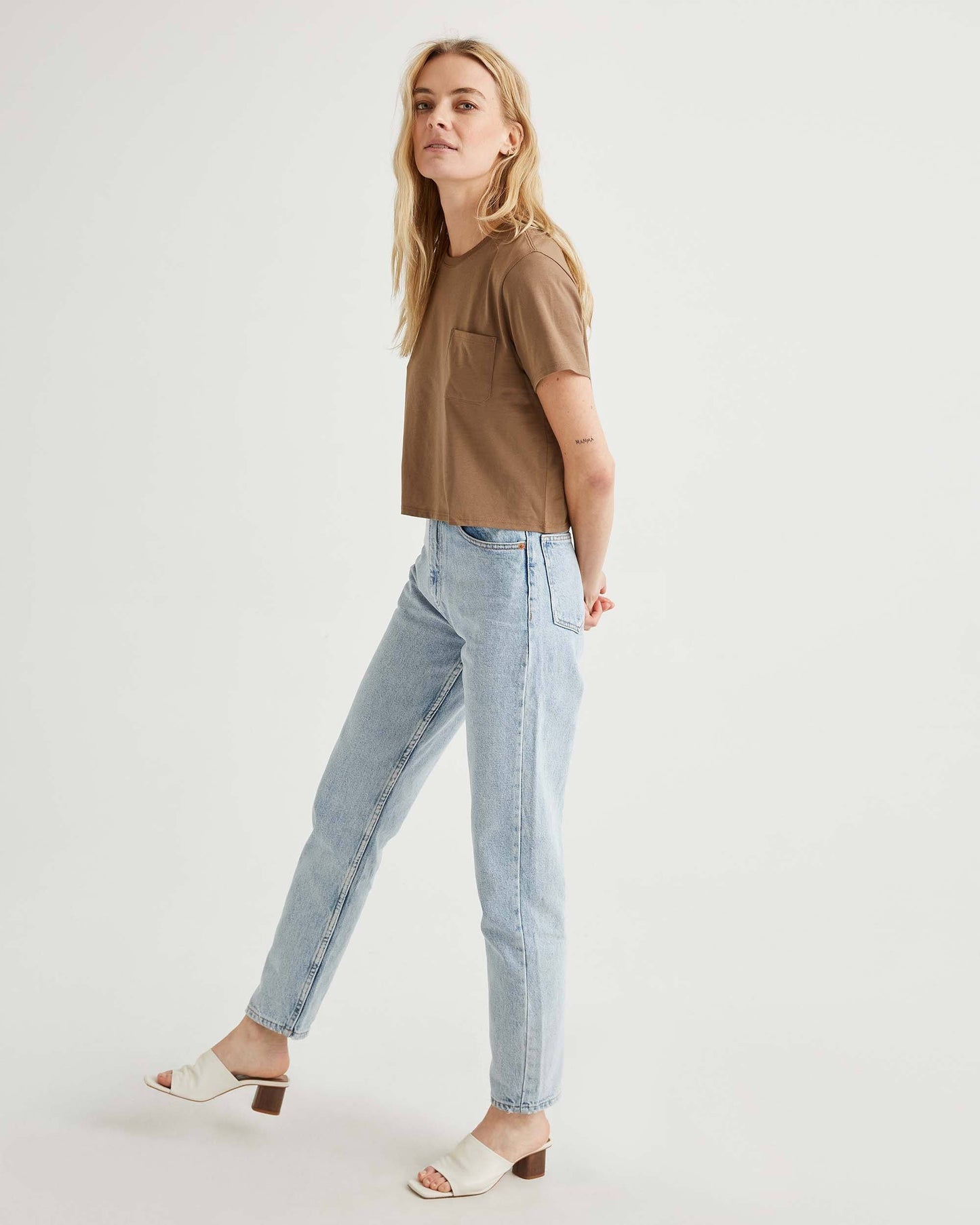 Serena™ | Damen Boxy Crop Tee aus Pima-Baumwolle