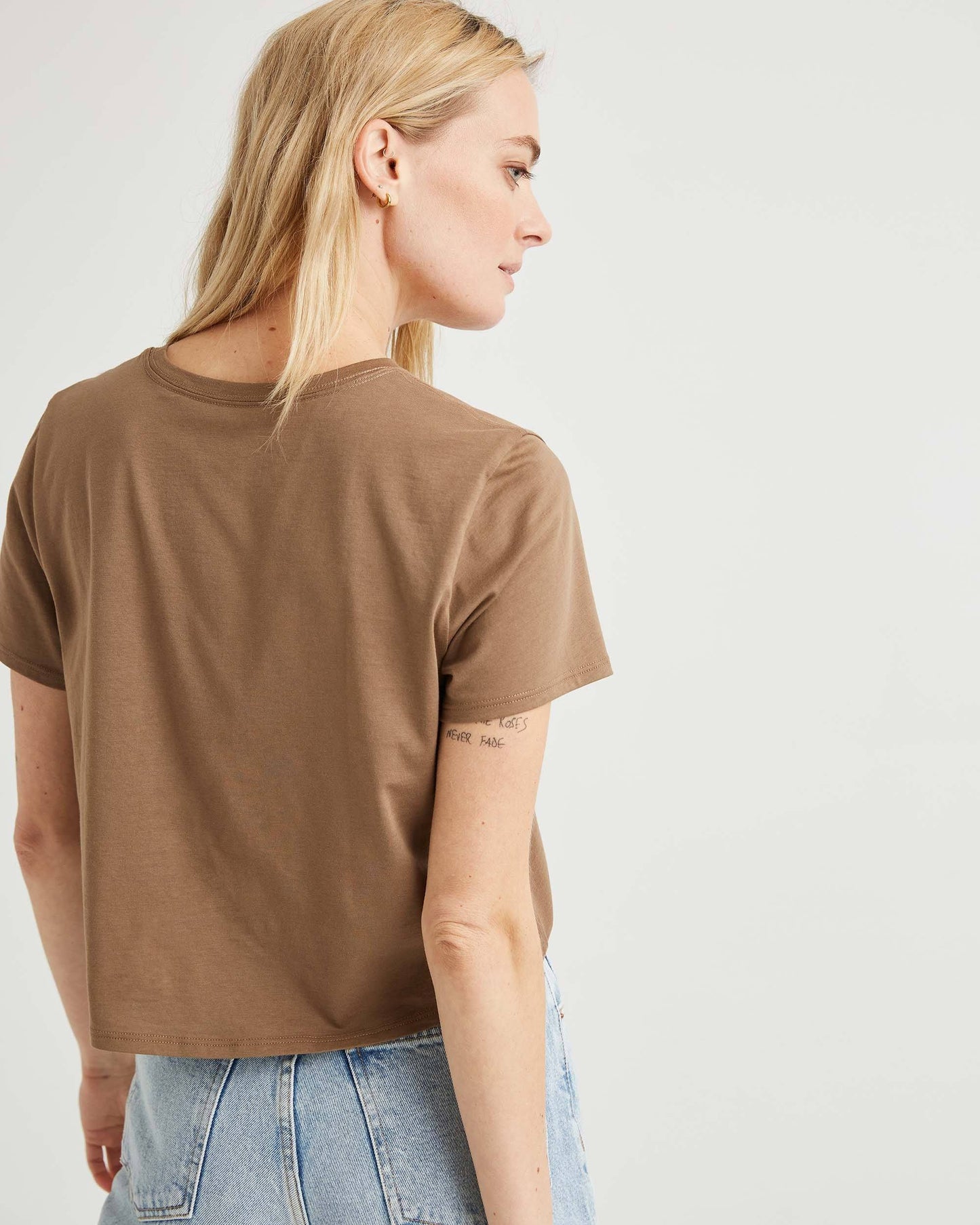 Serena™ | Damen Boxy Crop Tee aus Pima-Baumwolle