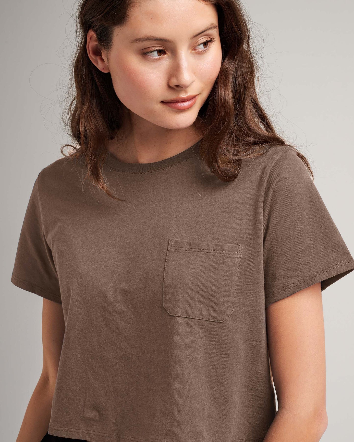 Serena™ | Damen Boxy Crop Tee aus Pima-Baumwolle