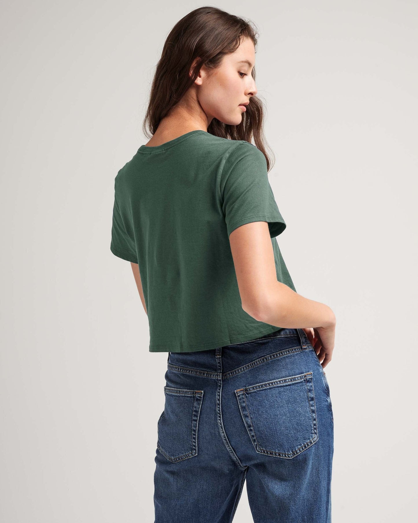 Serena™ | Damen Boxy Crop Tee aus Pima-Baumwolle
