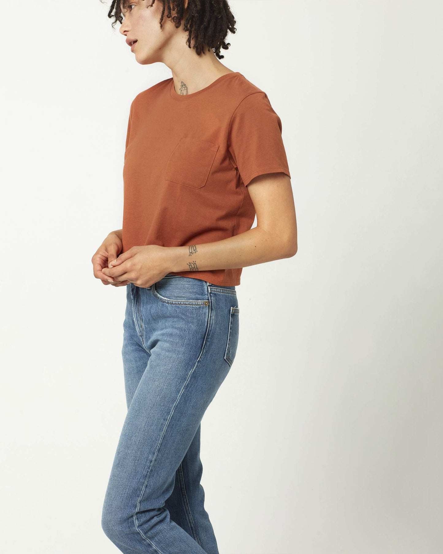 Serena™ | Damen Boxy Crop Tee aus Pima-Baumwolle