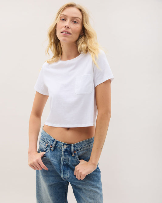 Serena™ | Damen Boxy Crop Tee aus Pima-Baumwolle
