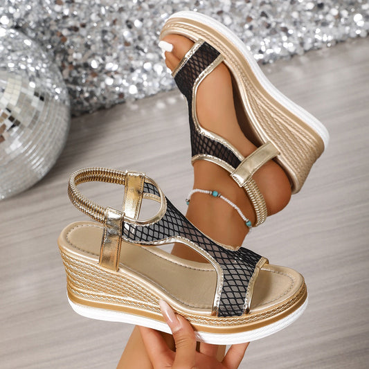 Athena™ | Elegante orthopädische Slipper-Sandalen für Damen mit Keilabsatz
