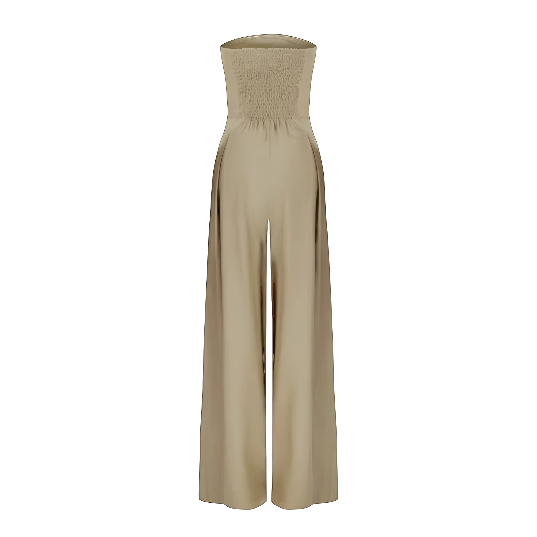 Rhena™ | Trägerloser Jumpsuit mit weitem Bein