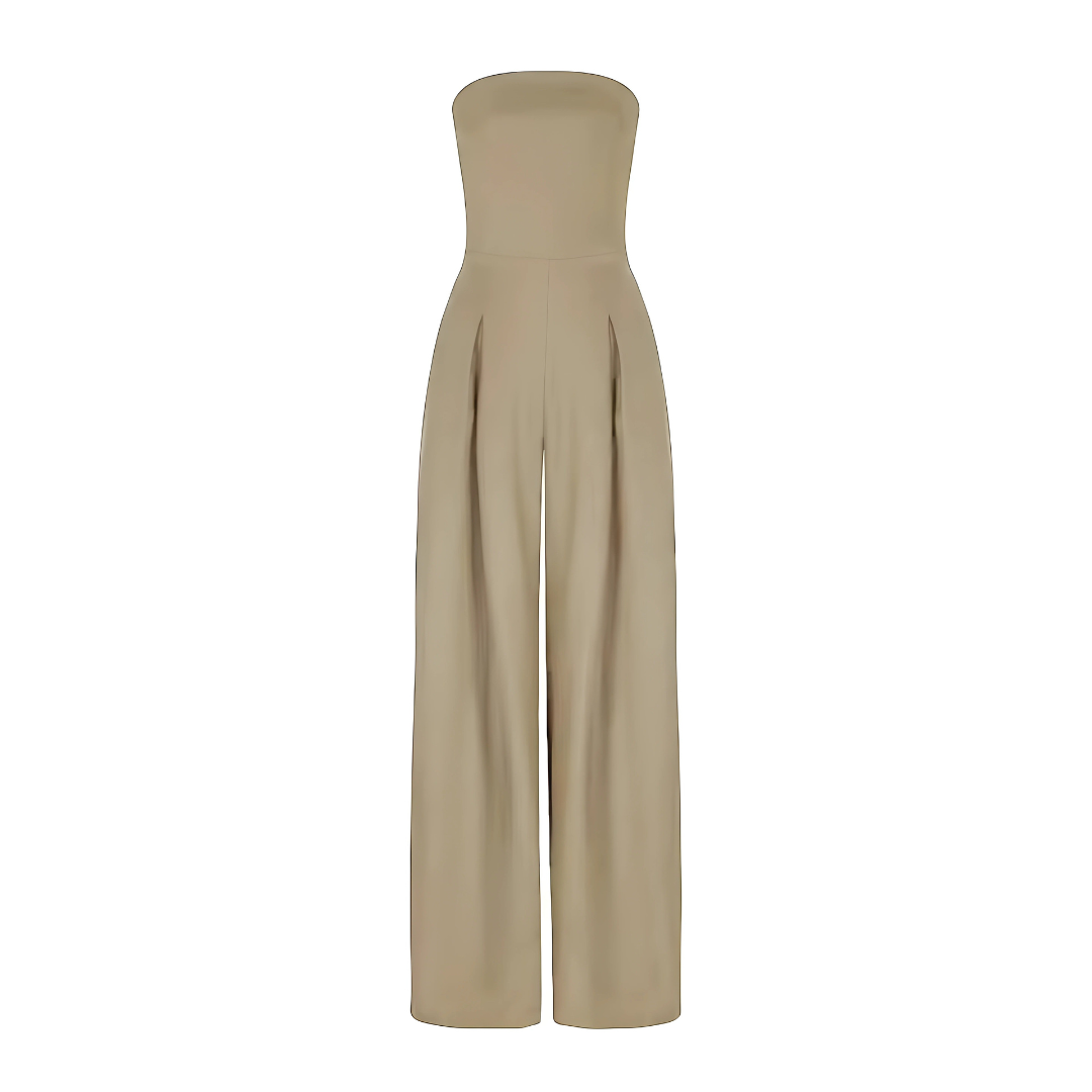 Rhena™ | Trägerloser Jumpsuit mit weitem Bein