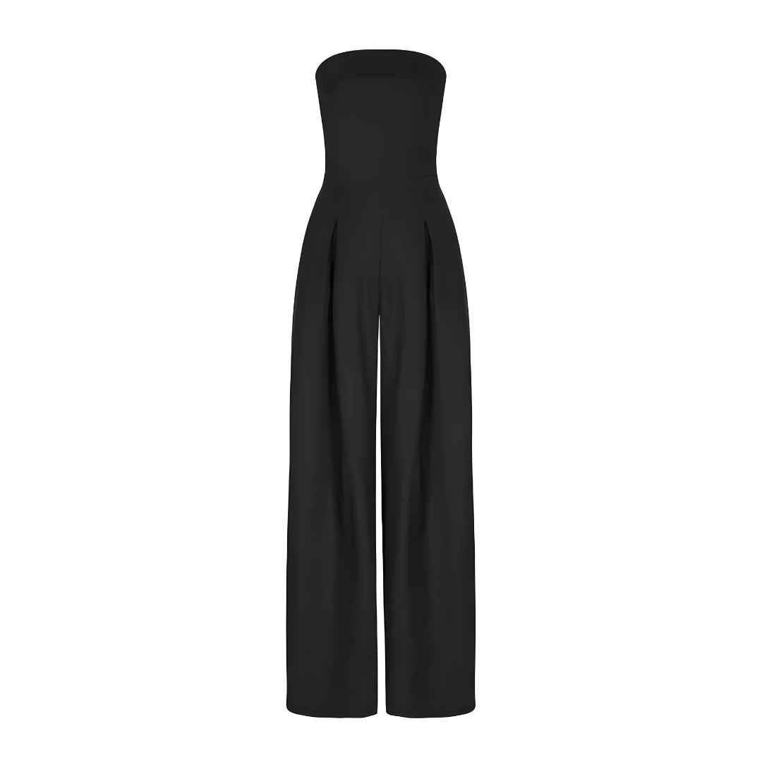 Rhena™ | Trägerloser Jumpsuit mit weitem Bein