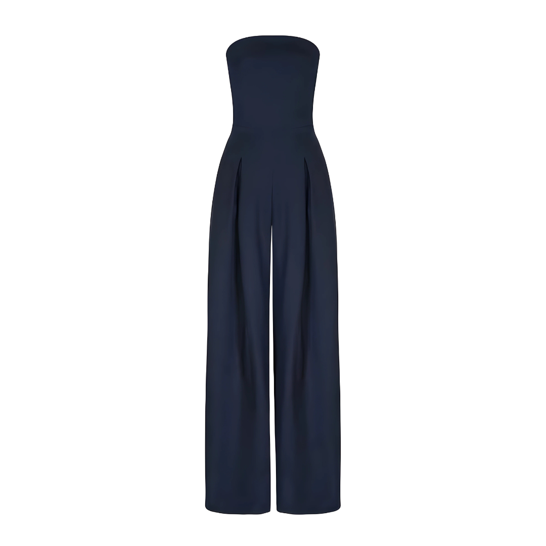 Rhena™ | Trägerloser Jumpsuit mit weitem Bein