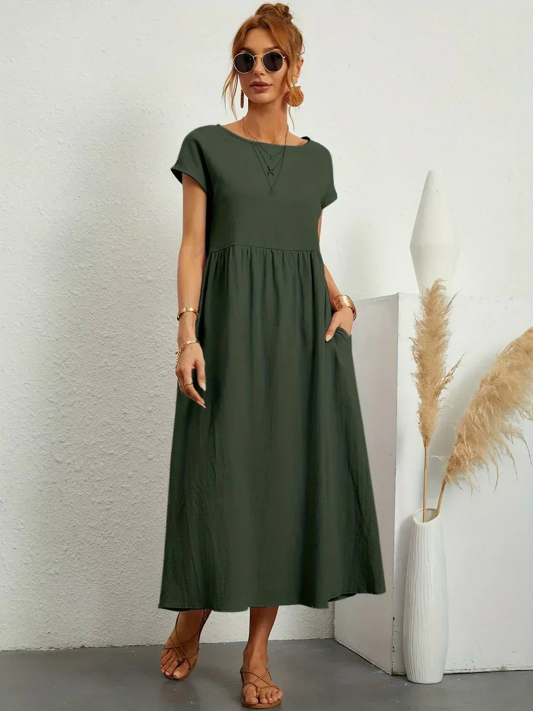 Cintia™ | Lässiges Midi Kleid