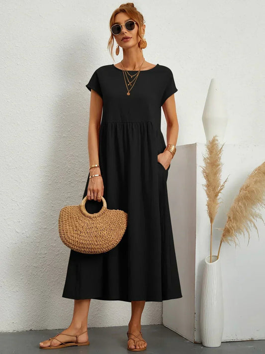 Cintia™ | Lässiges Midi Kleid