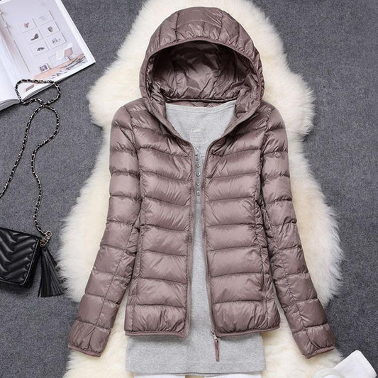 Victoria™ | Neue Winterjacke mit weißen Entenfedern