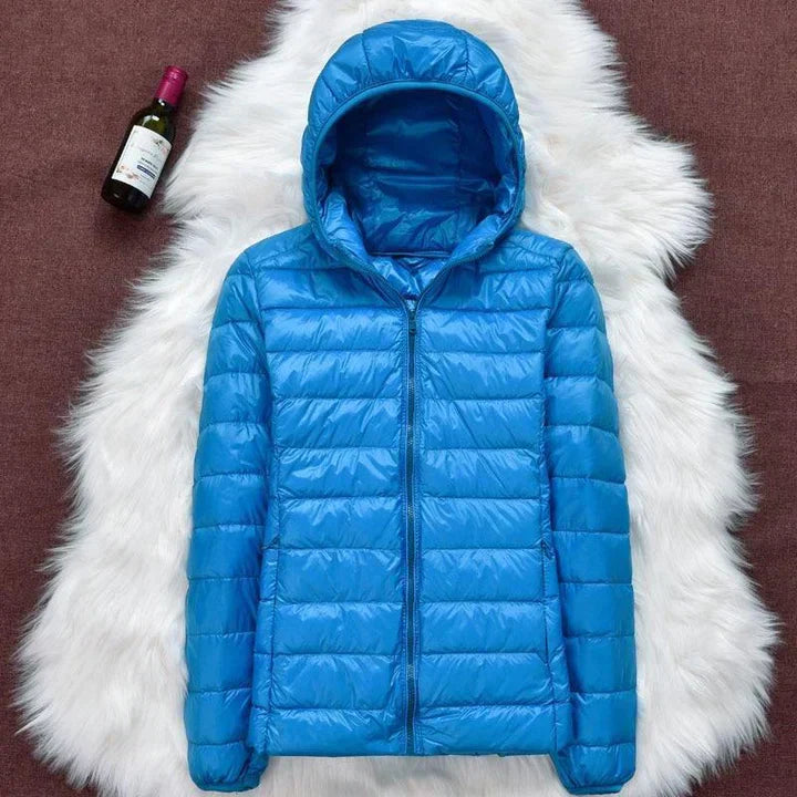 Victoria™ | Neue Winterjacke mit weißen Entenfedern
