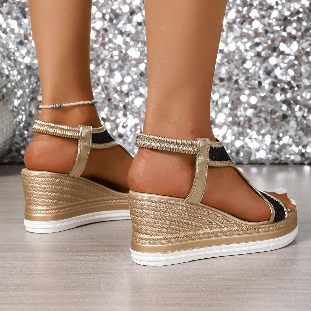 Athena™ | Elegante orthopädische Slipper-Sandalen für Damen mit Keilabsatz