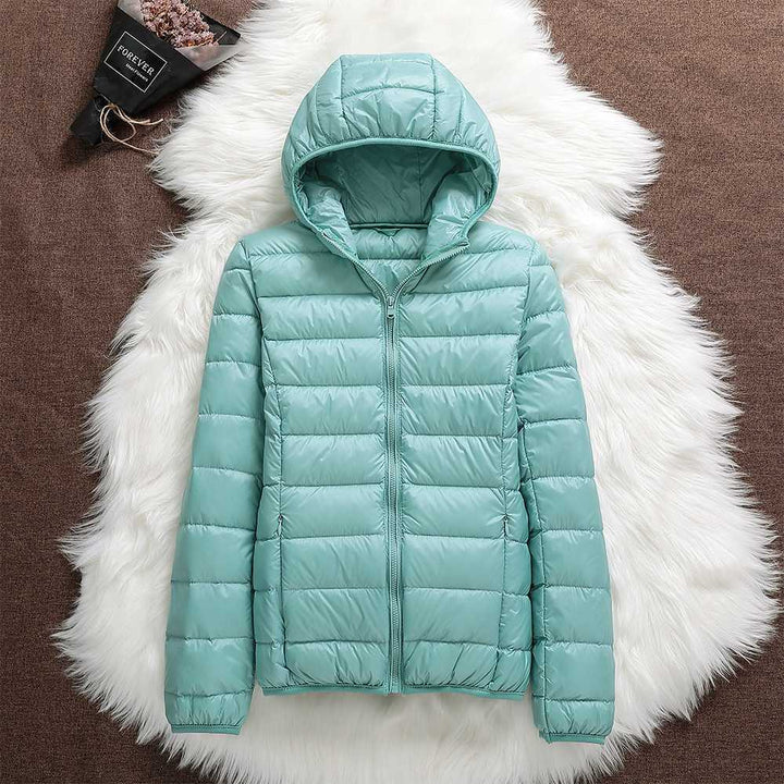 Victoria™ | Neue Winterjacke mit weißen Entenfedern