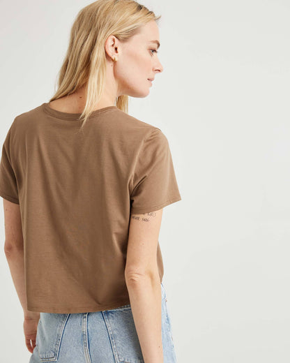 Serena™ | Damen Boxy Crop Tee aus Pima-Baumwolle