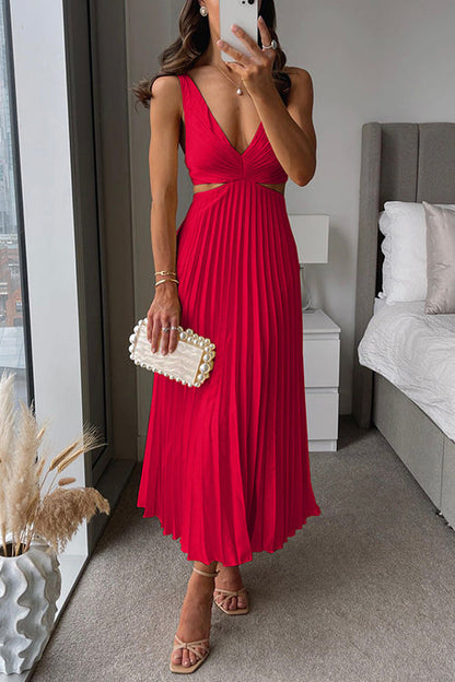 Alina™ | Plissiertes Midikleid