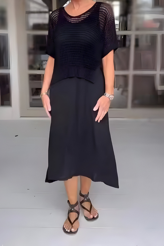 Rosemarie™ | Vielseitig Strickoberteil mit Midikleid