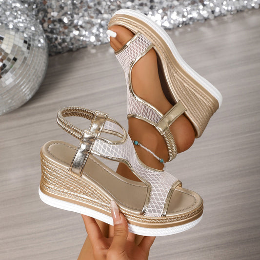 Athena™ | Elegante orthopädische Slipper-Sandalen für Damen mit Keilabsatz