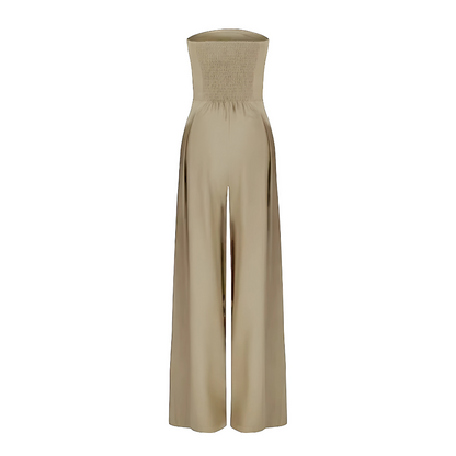 Rhena™ | Trägerloser Jumpsuit mit weitem Bein