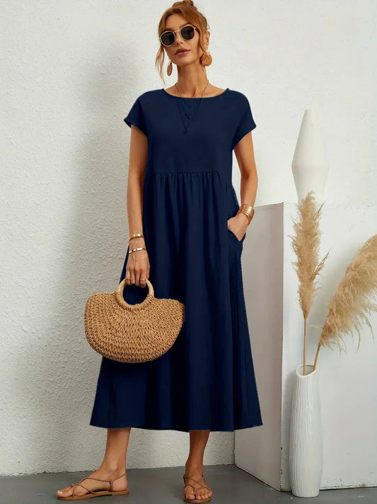 Cintia™ | Lässiges Midi Kleid