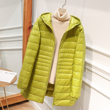 Victoria™ | Neue Winterjacke mit weißen Entenfedern